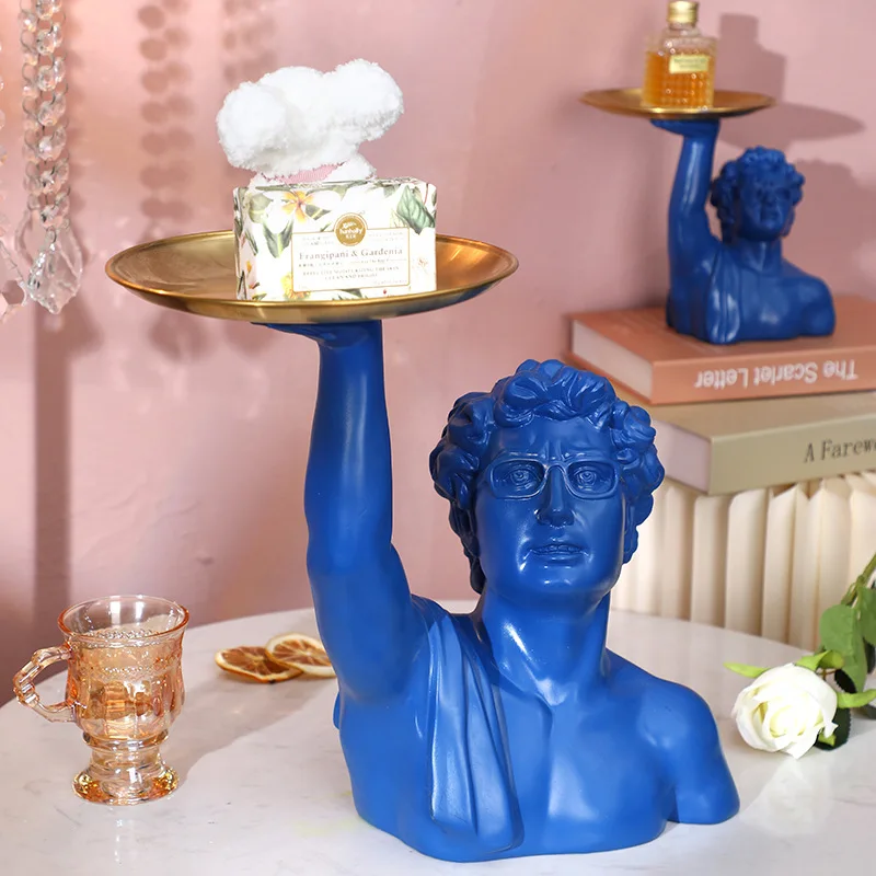 Resin Art Anniversary Gift - Vassoio per scultura David Busto classico