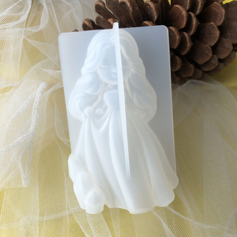 Resin Art Tool Kit - 3D carino principessa candela in silicone