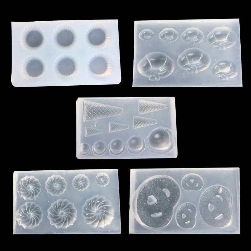 Resin Art Epoxy - Stampo in silicone per mini biscotti,