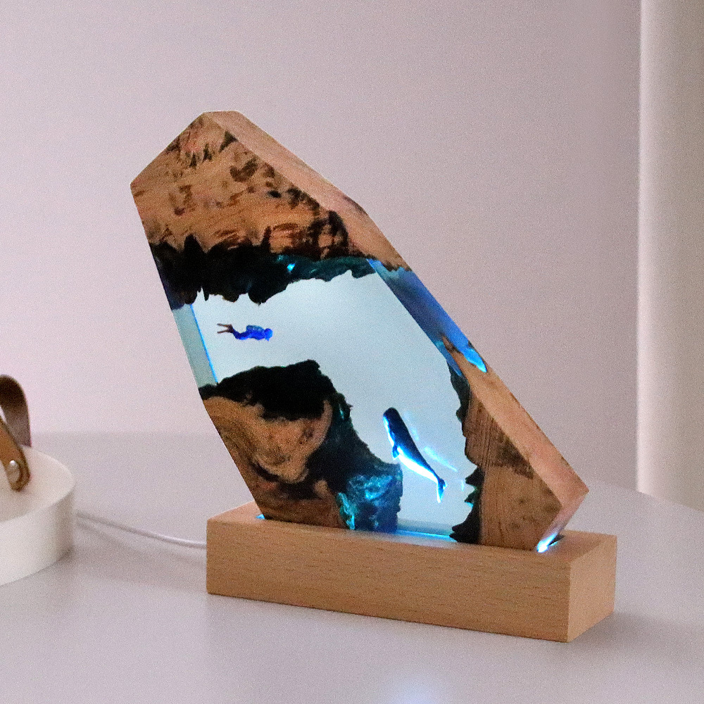 Resin Art Anniversary Gift - Nuova Decorazione da Scrivania Subacquea con