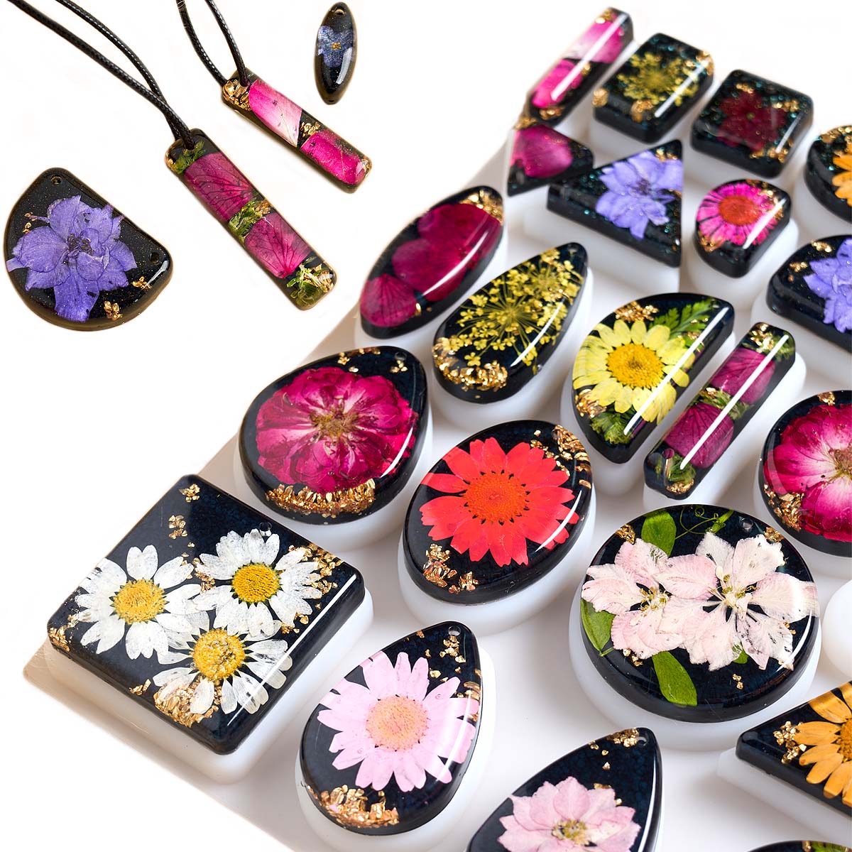 Resin Art A Keychain - Stampo in silicone con ciondolo in