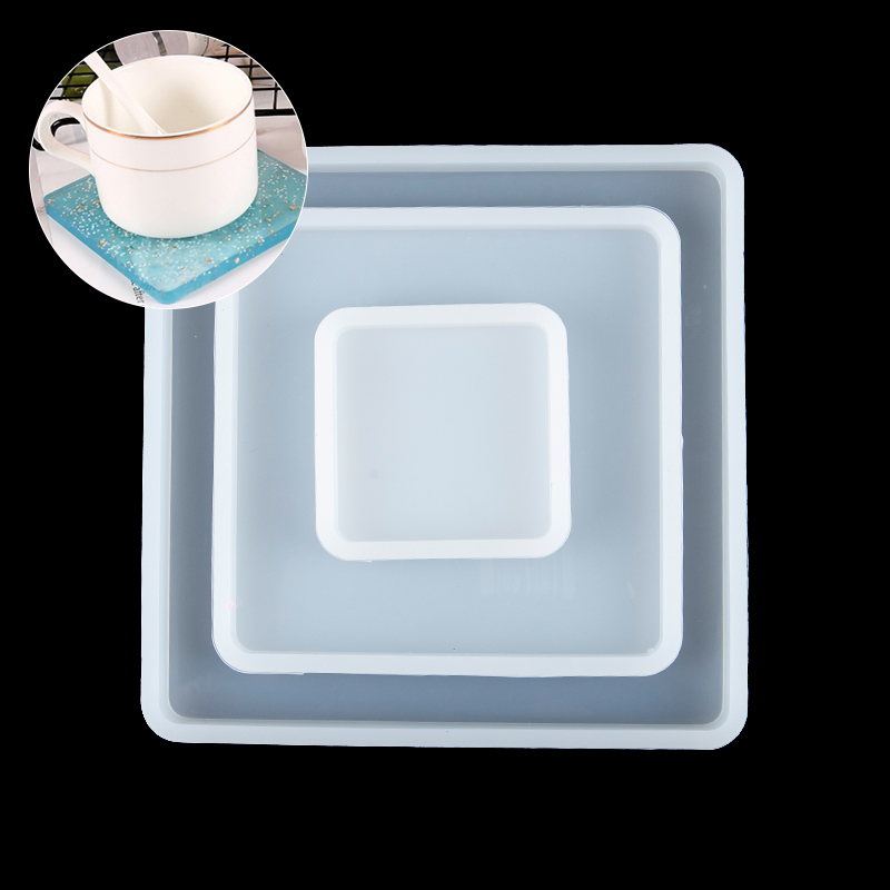 Coaster Mold Square - Stampi quadrati in silicone per colata