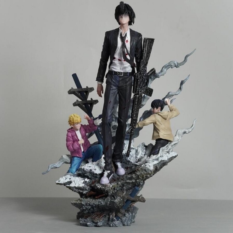 Resin Art Anime - Statua in Resina di Chainsaw Man,