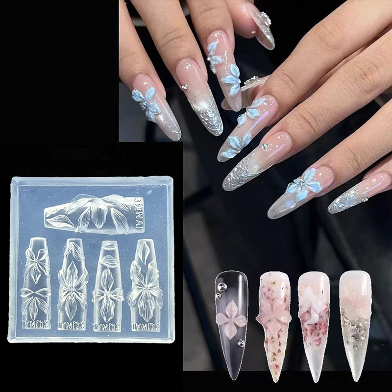 Resin Art Template - Z. Stampo per Unghie 3D a