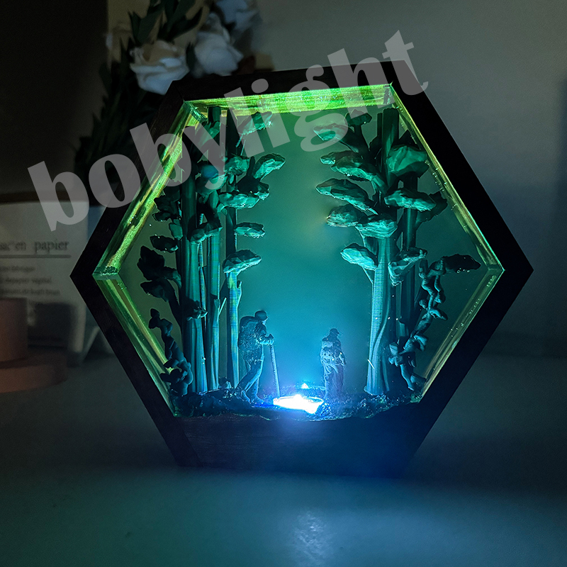 Resin Artist - Lampada da Tavolo in Resina a