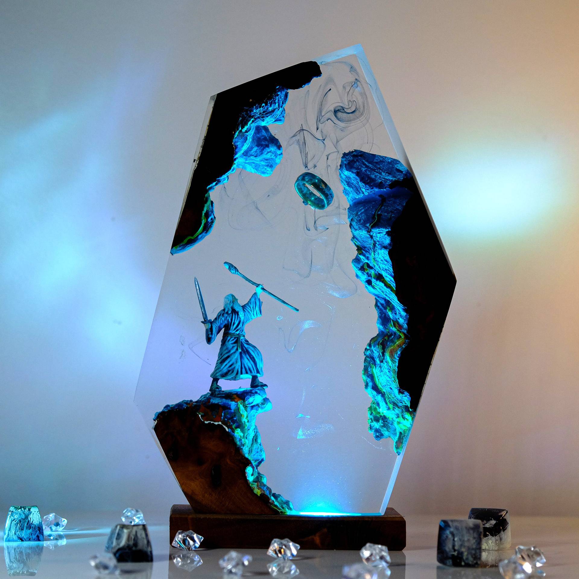 Resin Artist - Lampada da Tavolo in Resina con