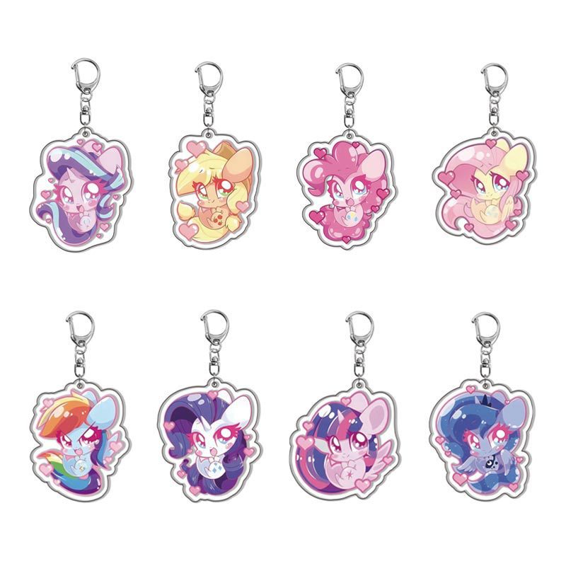 Resin Art Anime - Portachiavi in Acrilico My Little Pony,