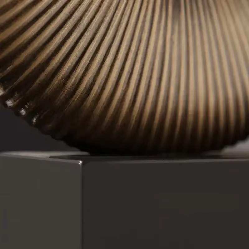 Resin Art Ring - Scultura a strisce a forma di