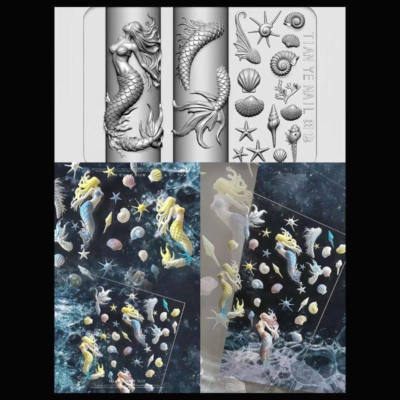 Resin Art Template - Stampi 3D in Silicone Morbido per