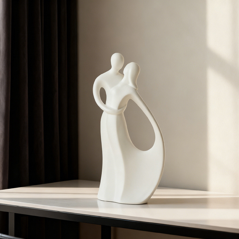 Resin Art For Wedding Gift - Scultura Nordica in Ceramica di Coppia