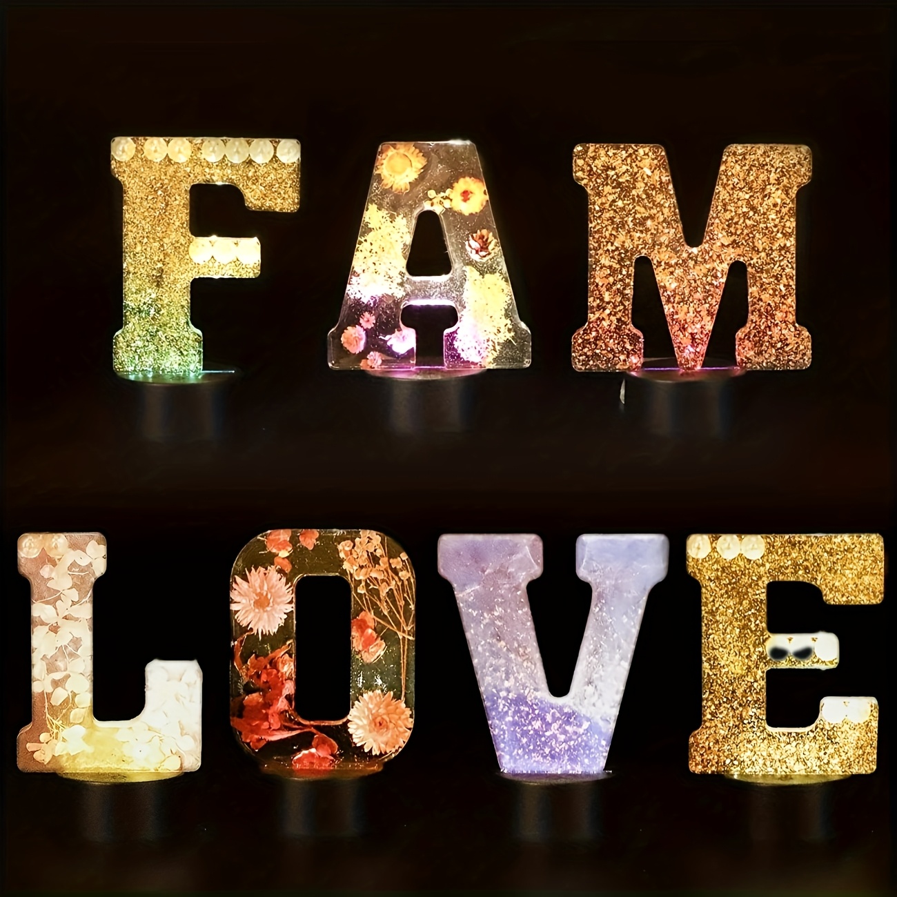 Resin Art Logo - Stampo in resina per lettere grandi