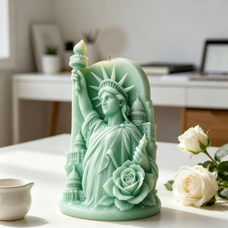 Resin Art Anniversary Gift - F68D 3D Statua della Libertà Goffratura