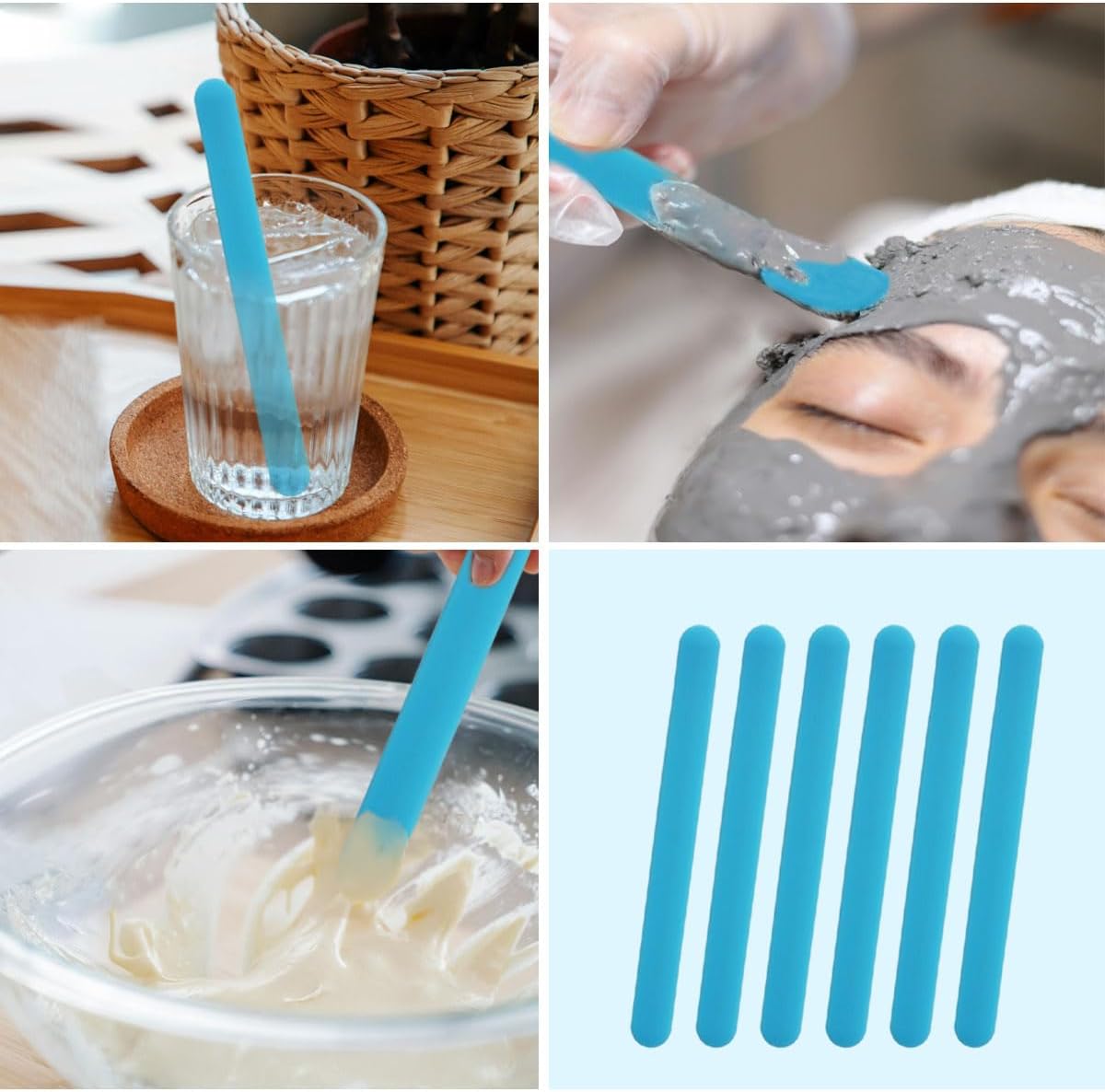 Resin Art Tool Kit - 4 bastoncini in silicone, strumenti riutilizzabili