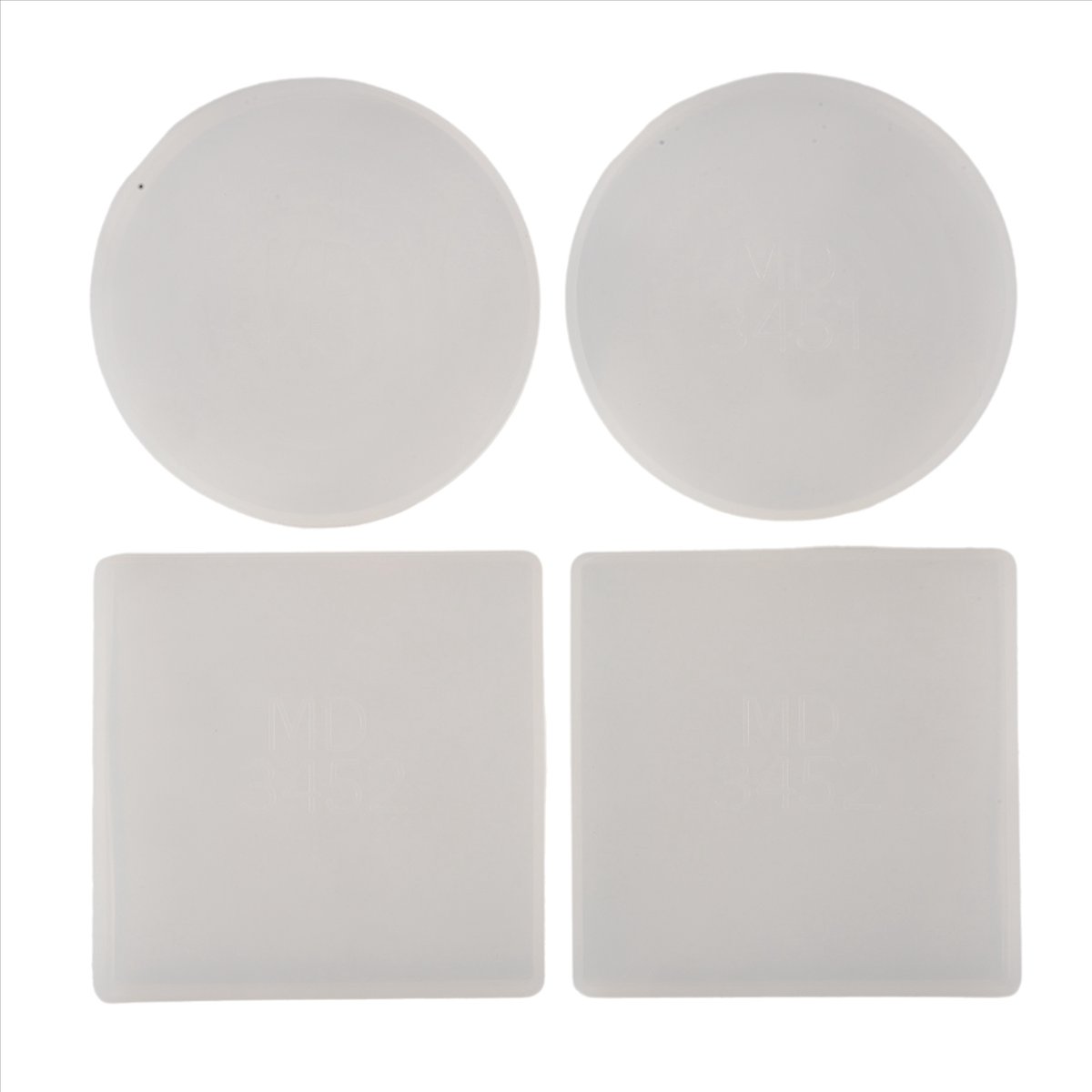 Coaster Mold Square - ABNH Set di 4 Stampi in