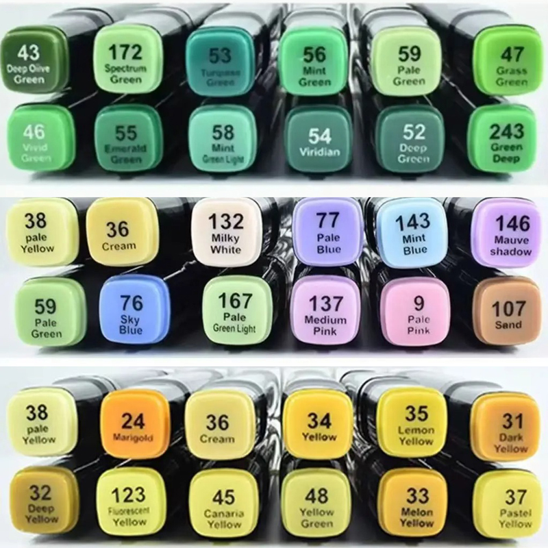 Copic Marker Sketch - Set di 12 Pennarelli a Base