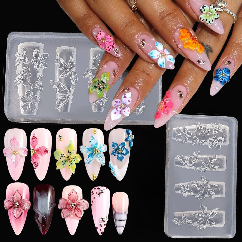 Stampo 3D per Unghie con Fiori - Resin Art Template recensione e prezzo