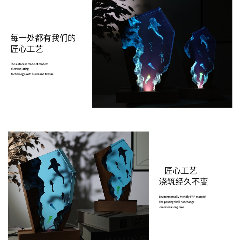 Ornamento Luminoso da Scrivani - Resin Art Anniversary Gift recensione e prezzo