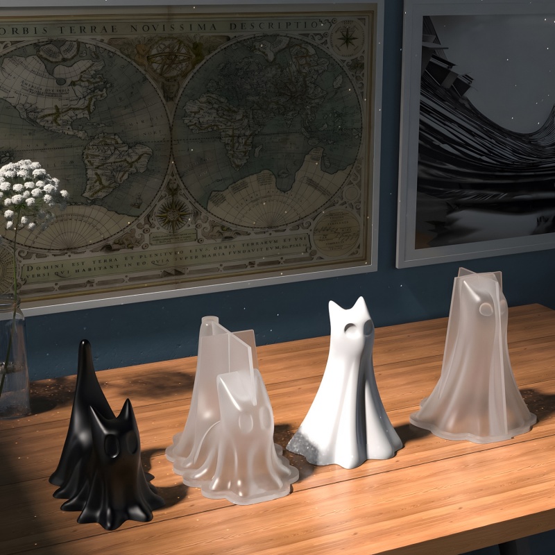 Gatto fantasma Halloween Ornam - Resin Art Epoxy recensione e prezzo