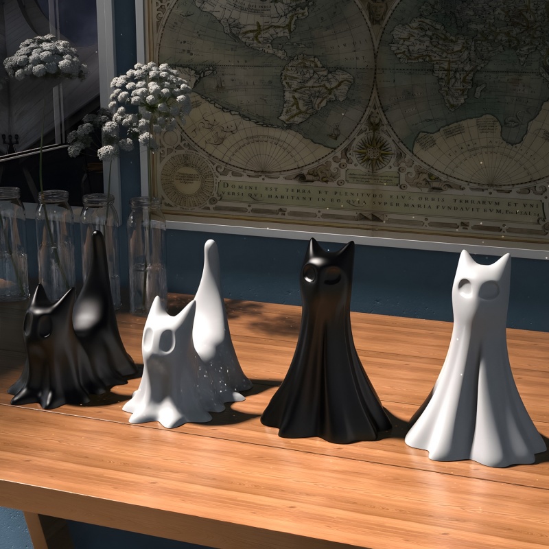 Gatto fantasma Halloween Ornam - Resin Art Epoxy recensione e prezzo