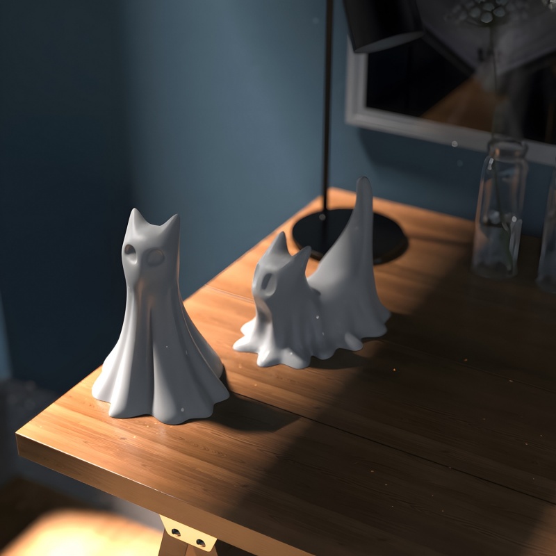 Gatto fantasma Halloween Ornam - Resin Art Epoxy recensione e prezzo