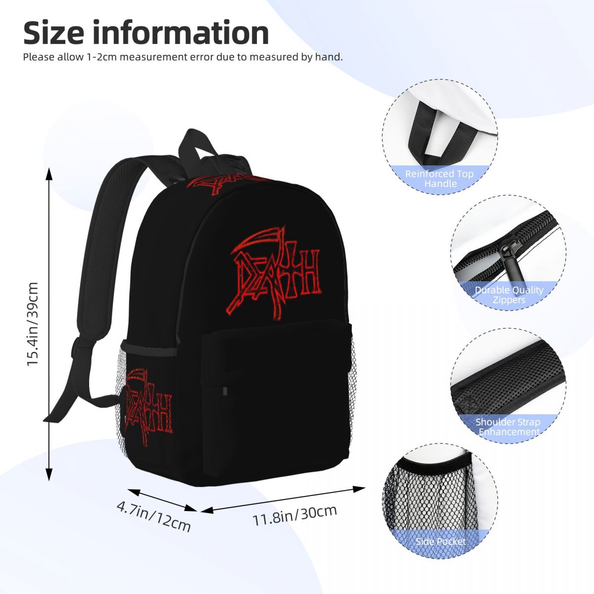 Zaino con logo Death Band Stud - Resin Art Logo recensione e prezzo