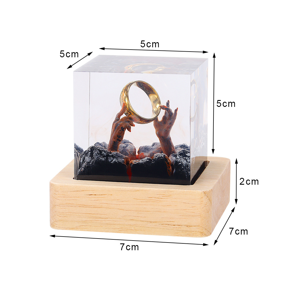 Lampada da Tavolo in Resina Or - Resin Art Ring recensione e prezzo