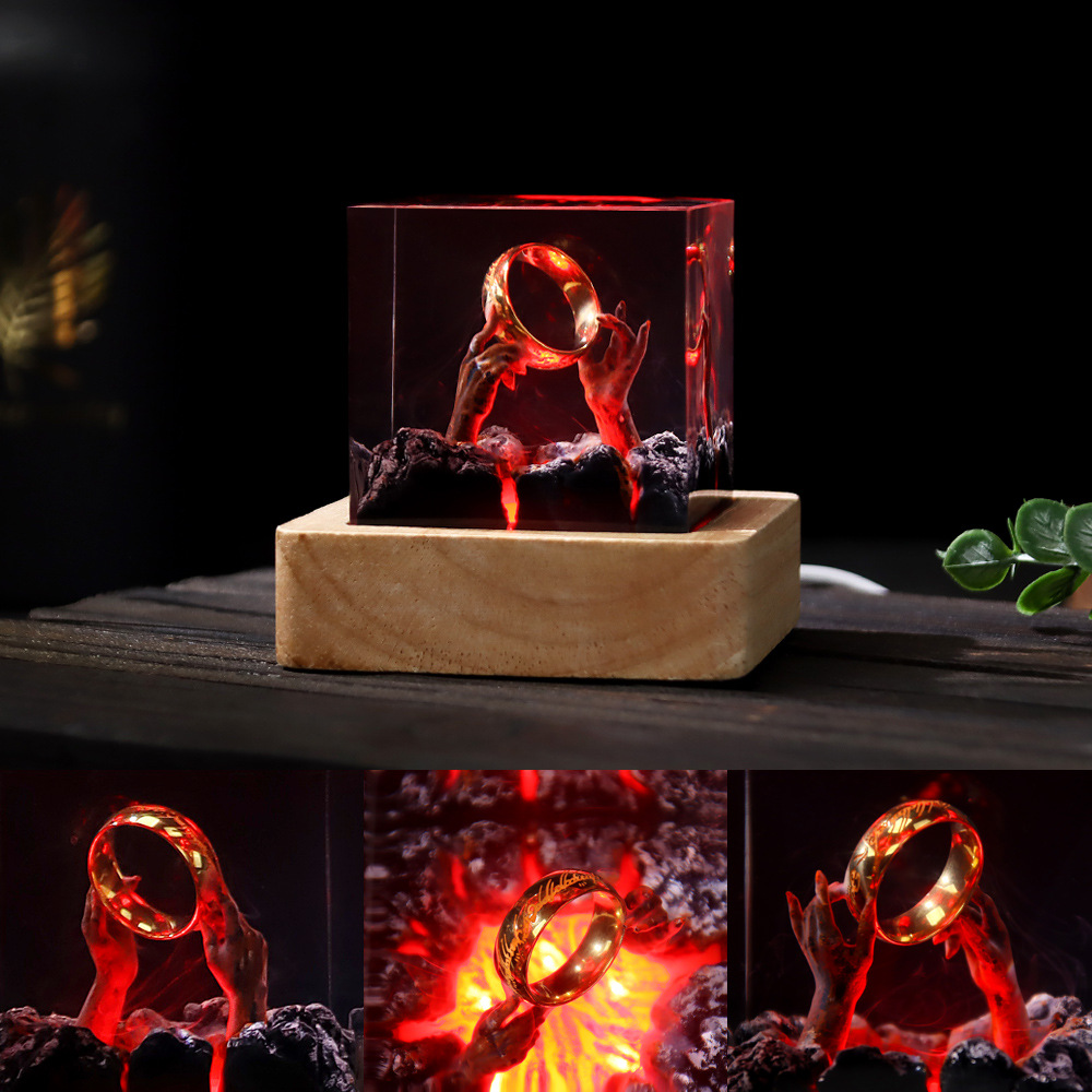 Lampada da Tavolo in Resina Or - Resin Art Ring recensione e prezzo