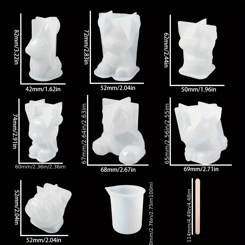 Set di 19 stampi in resina, ad - Resin Art Guide recensione e prezzo