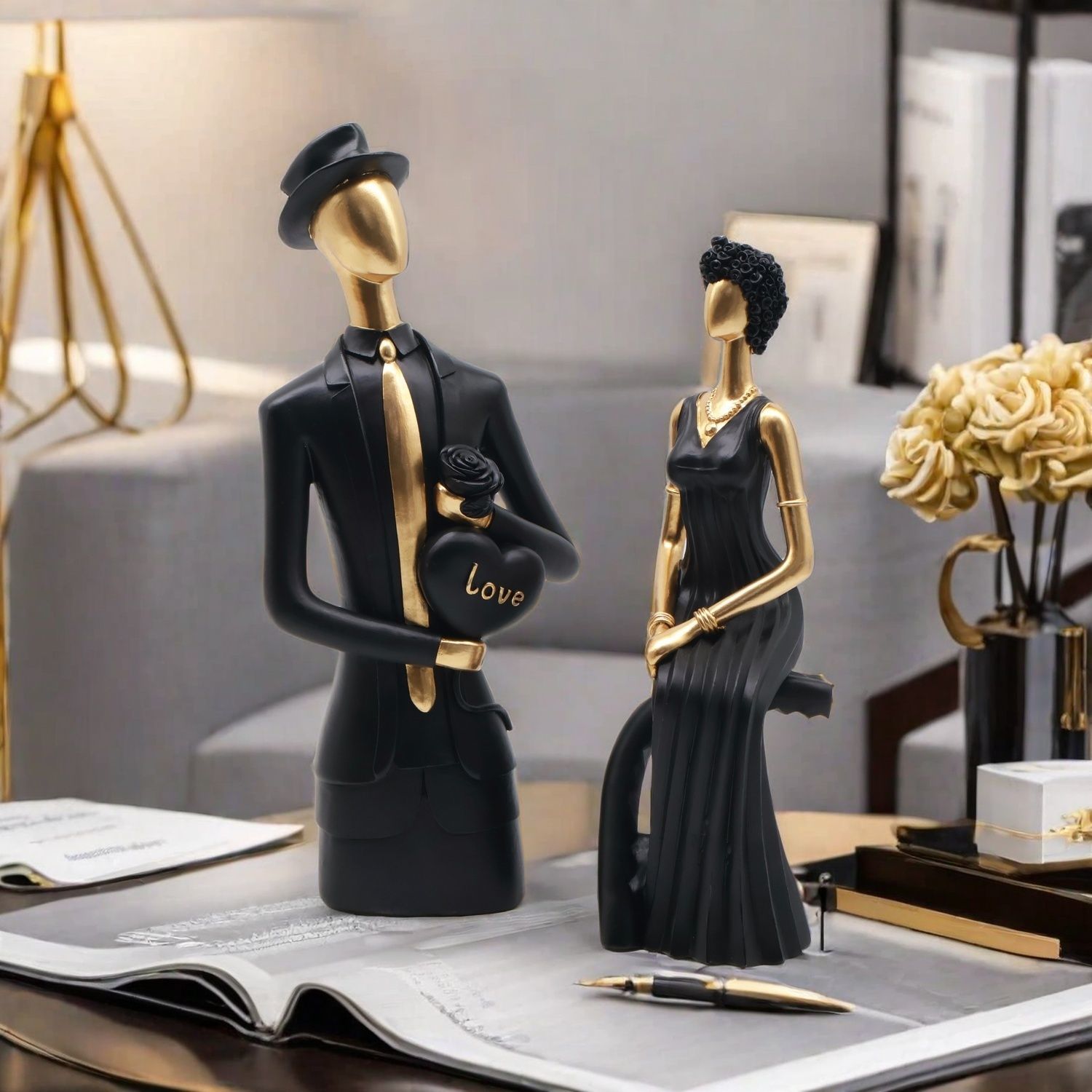 Scultura in resina decorativa, - Resin Art For Wedding Gift recensione e prezzo